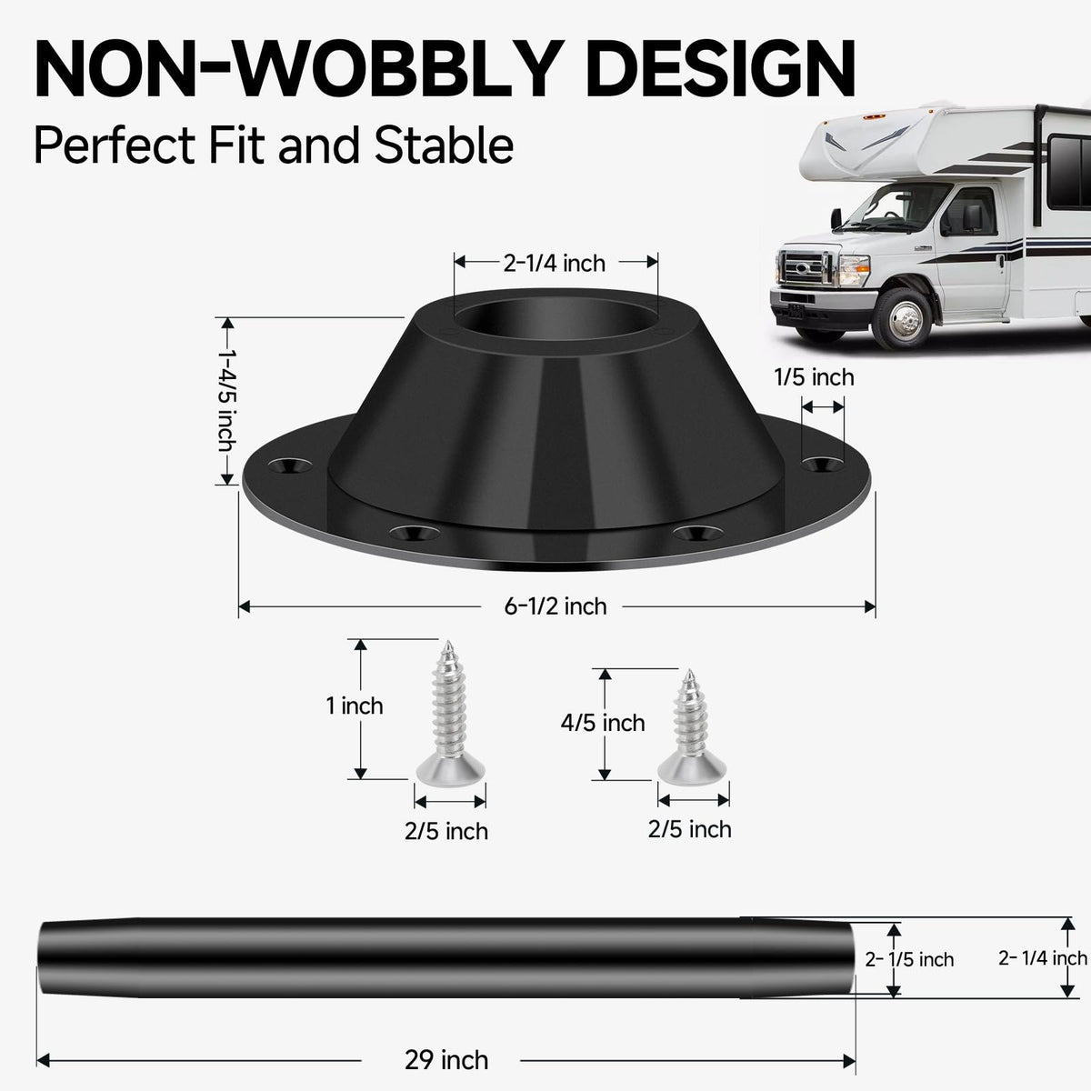 EJYTRVT base plate underside view, solid mounting for secure attachment