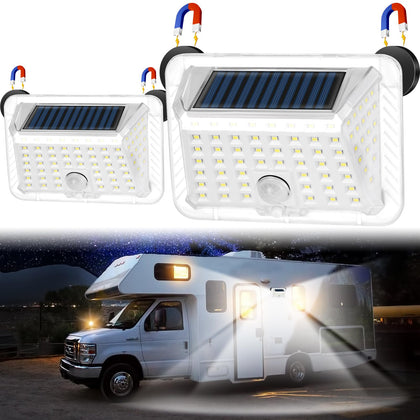 EJYTRVT front view showing LED array and compact housing for bright exterior lighting