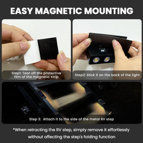 EJYTRVT screws magnets and adhesive accessories laid out for flexible mounting