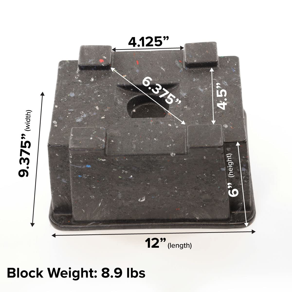 EKON OX BLOX side handle detail for easy carry and placement