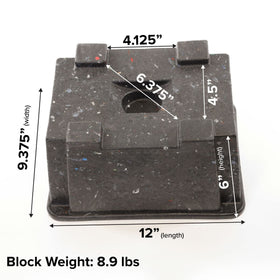 EKON OX BLOX side handle detail for easy carry and placement