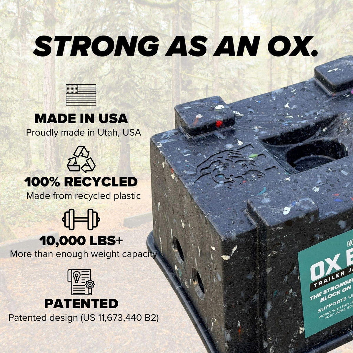 EKON OX BLOX top close-up highlighting anti-wobble design benefit