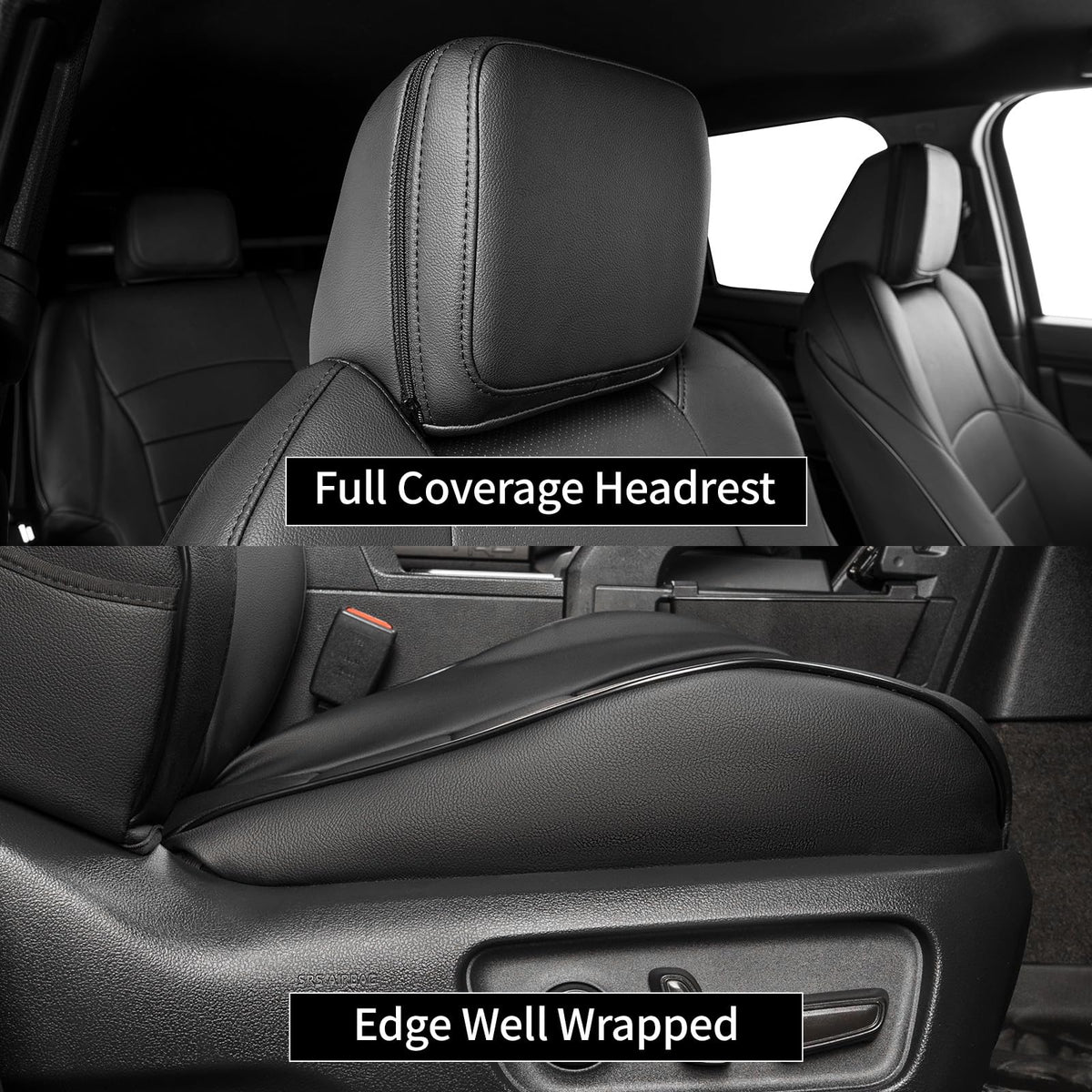 EKR faux-leather texture with spill wiped away demonstrating easy cleaning