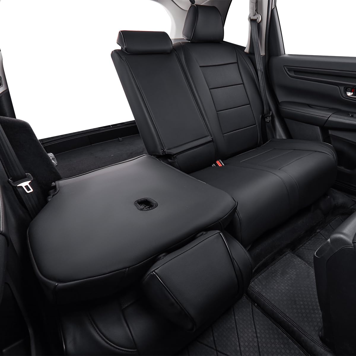 EKR headrest stitching detail emphasizing precision fit and refined finish