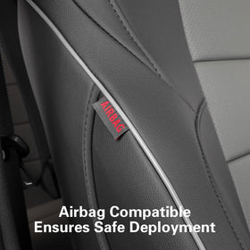 EKR close-up stitching detail highlighting reinforced airbag seams