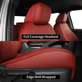 EKR rear seat with dog on cover demonstrating pet-friendly protection and easy cleaning