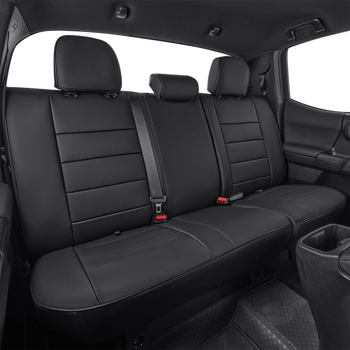 EKR headrest cover size comparison showing tailored fit and neat look