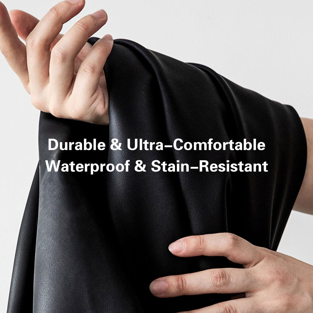 EKR faux-leather texture with water wipe demo for easy cleaning
