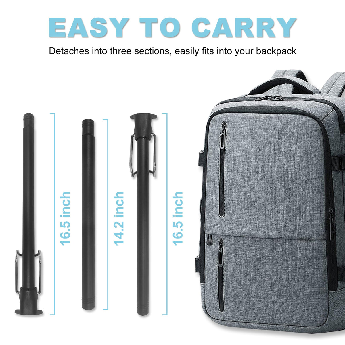 Elantrip iron tube matte finish close-up adding durability and grip