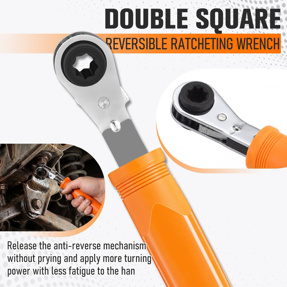 ElaraBerry fork end release tool detail demonstrating secure release of slack adjuster linkage
