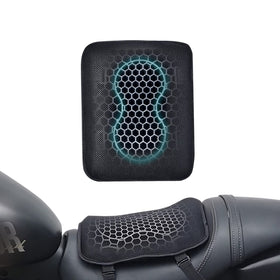 ELCYCO front view of gel seat cushion showing fit and comfort benefit