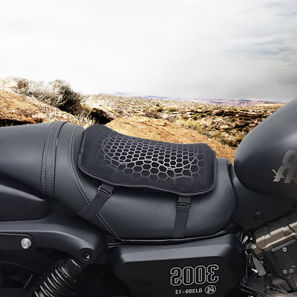 ELCYCO lifestyle shot of two riders showing long-ride comfort benefit