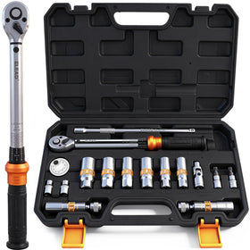 ELEAD front view of kit case showing organized sockets and torque wrench for quick access