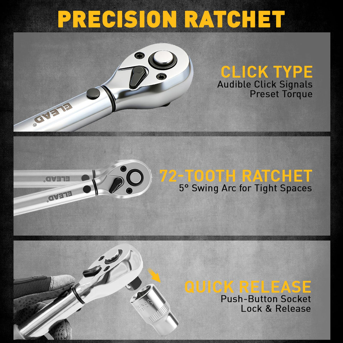 ELEAD gap tool and Torx bits displayed for precise gap adjustment and specialty fittings