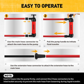 ELEAD hose connection detail showing secure seal to prevent leaks during fuel transfers