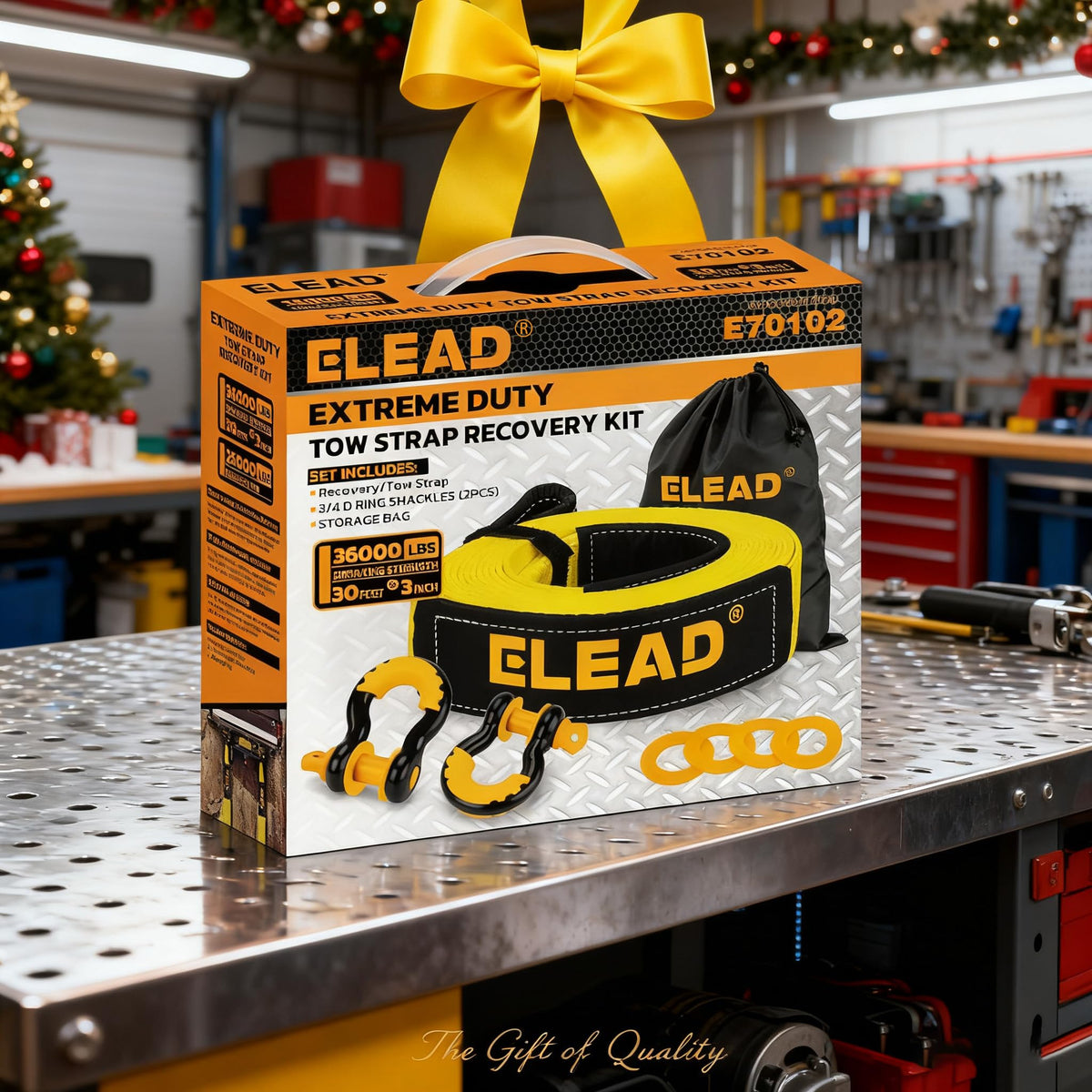 ELEAD tow strap being used in an offroad rescue demonstrating dependable recovery