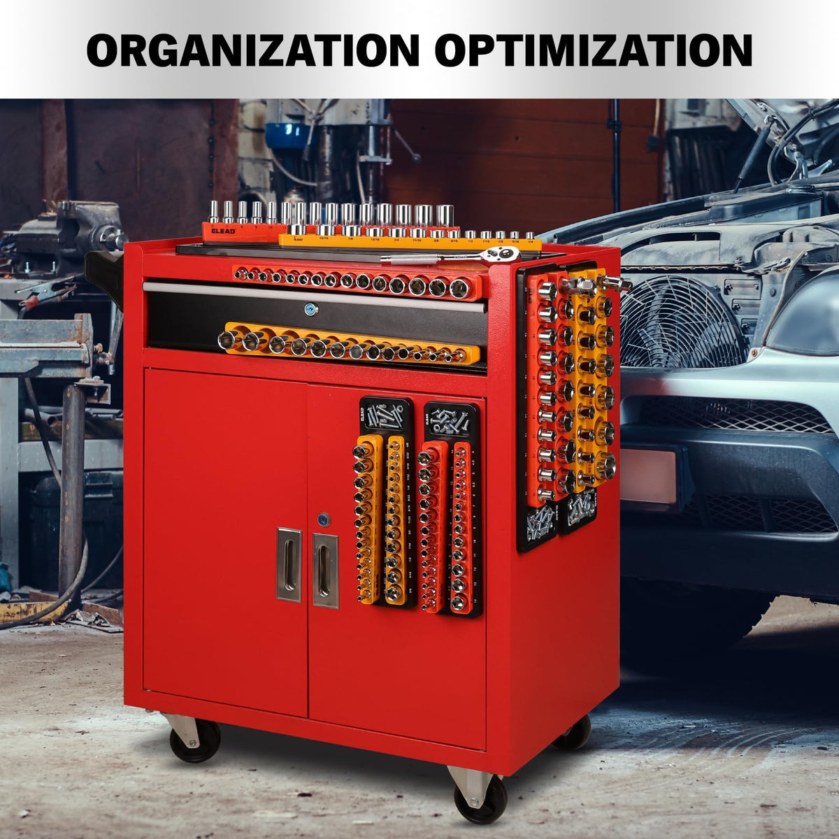 ELEAD single tray carried to workbench for portable, on-site use