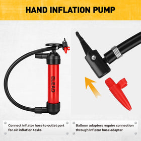 ELEAD pump in use transferring gas into a can demonstrating fast 3 GPM flow benefit