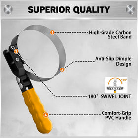 ELEAD swivel head detail demonstrating 180-degree flexibility for tight spaces