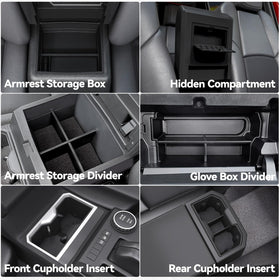 ELECFRESH armrest box insert close-up protecting items and reducing rattle