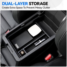 ELECFRESH armrest drawer open for quick-access storage