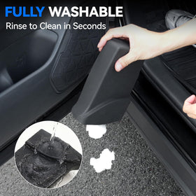 ELECFRESH door pocket profile shows precise fit without blocking controls