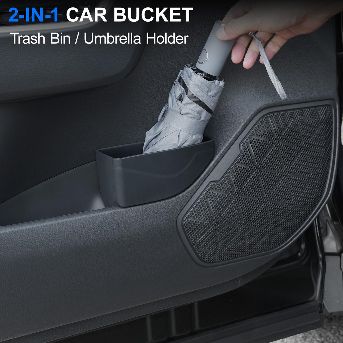 ELECFRESH in-car lifestyle shot reduces clutter and improves cabin tidiness