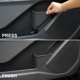 ELECFRESH trash can in car interior lifestyle shot showing neat cabin appearance