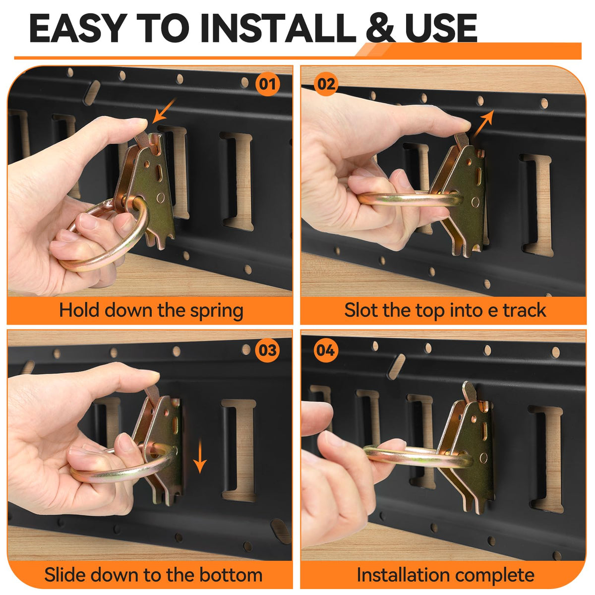 Elechomes installation hardware close-up enabling quick secure mounting