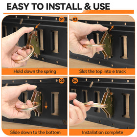 Elechomes installation hardware close-up enabling quick secure mounting