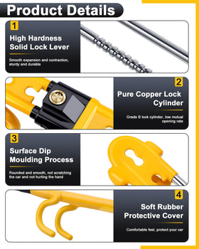 ELECTOP locking hook detail showing four-hook double-bar design for strong hold