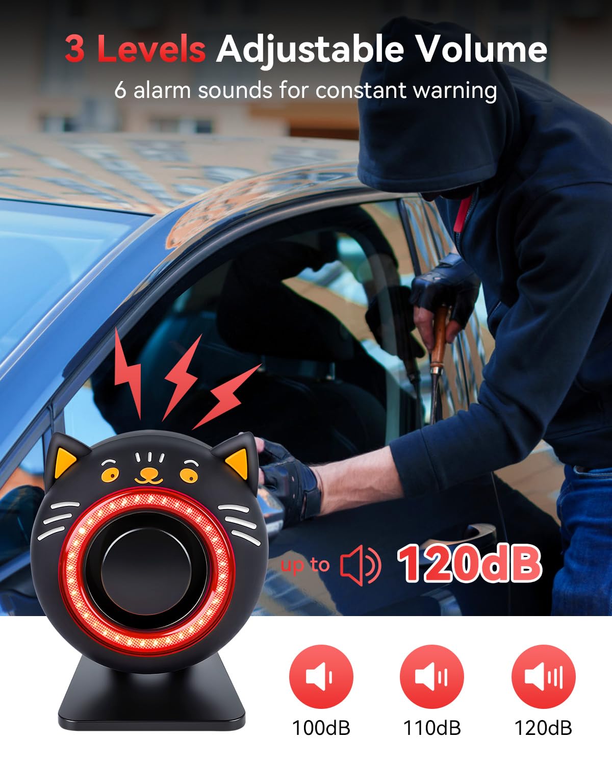 Electop vibration sensor detail showing accurate motion detection benefit