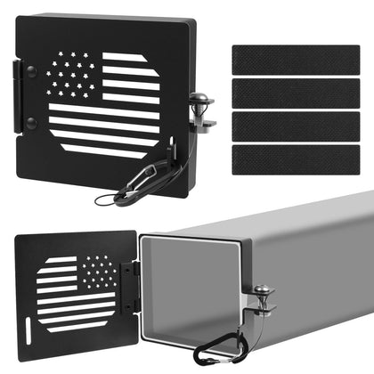 Elegananccy front-facing cap with American flag showing durable protection