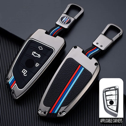 Elegananccy front view of BMW key cover showing fit and style benefit