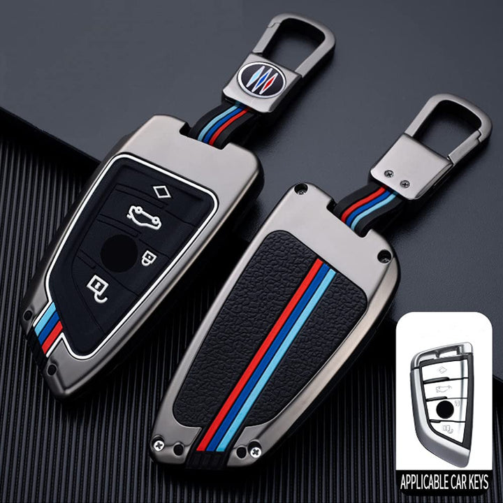 Elegananccy front view of BMW key cover showing fit and style benefit