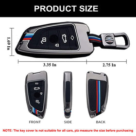 Elegananccy BMW key in use near car showing maintained usability benefit
