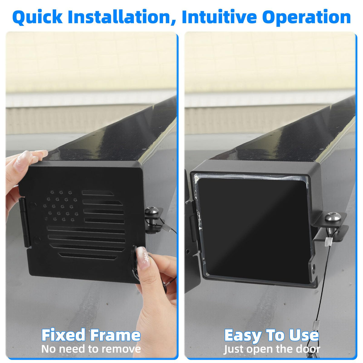 Elegananccy rubber pad and mounting hardware ensuring vibration resistance