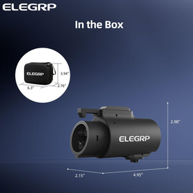 ELEGRP adapter outdoors in rain demonstrating IP54 weather resistance benefit