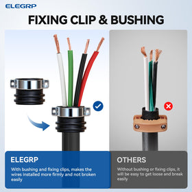 ELEGRP connected to a portable generator outlet for backup power versatility