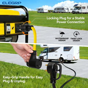 ELEGRP ergonomic handle on female TT-30R showing easy safe unplugging