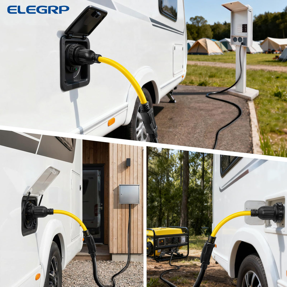 ELEGRP product label showing UL compliance and electrical rating for safety
