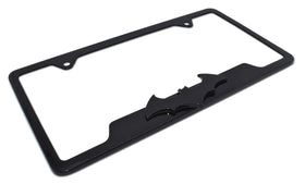 Elektroplate Batman frame open corners visible for legal tag and sticker display