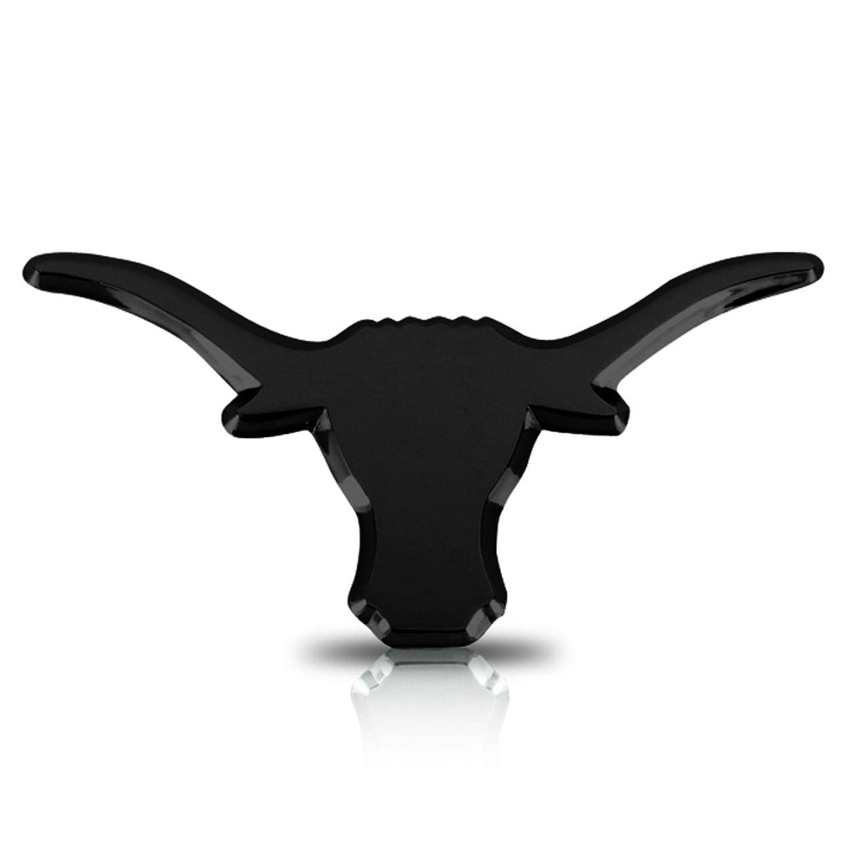 Elektroplate Longhorn front view showing black chrome finish and polished detail benefit: premium look