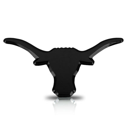Elektroplate Longhorn front view showing black chrome finish and polished detail benefit: premium look