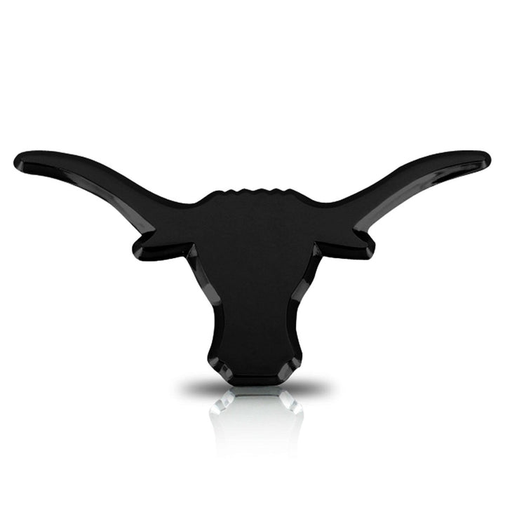 Elektroplate Longhorn front view showing black chrome finish and polished detail benefit: premium look