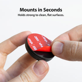 Elevation Lab screw-top removed exposing AirTag access for easy battery swaps