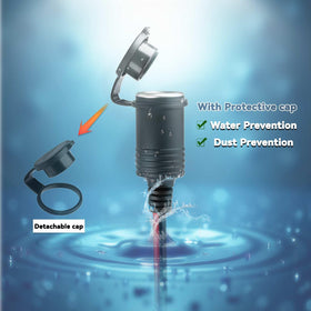 ELFCULB waterproof cover protecting 12V socket to keep contacts dry and clean