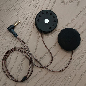 ELFINEAR close-up of 40mm driver diaphragm showing detailed build for clearer vocals