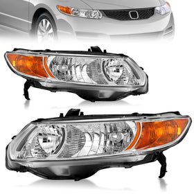 ELH front view of headlight assembly showing stock fit and style benefit