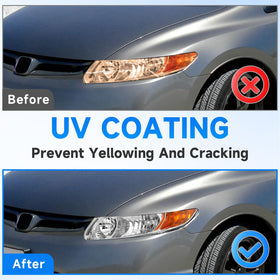 ELH headlight installed on Honda Civic showing restored factory look